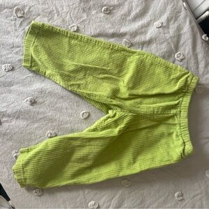 Winter Woollies Lime Green Corduroy Pants